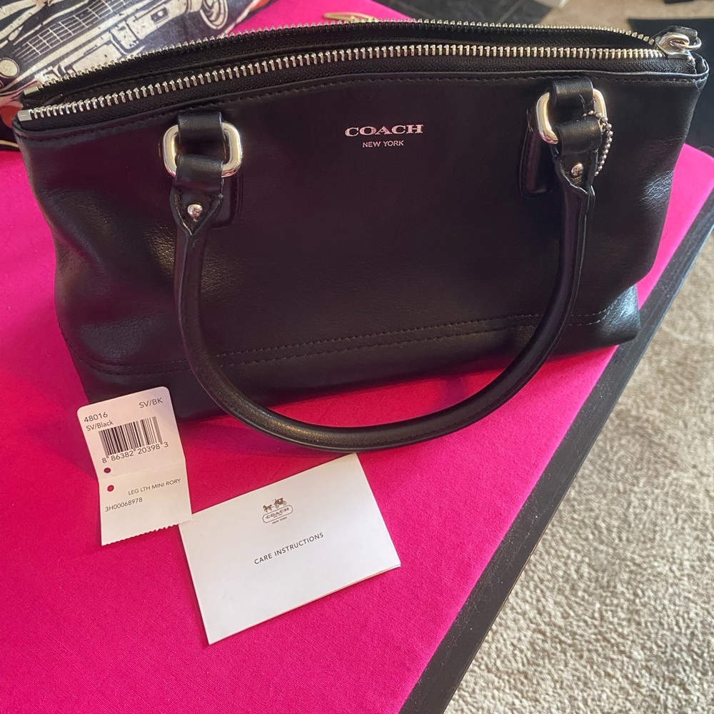 Coach legacy mini RORY black leather